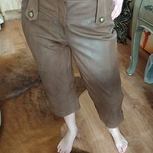 Cache leather capris